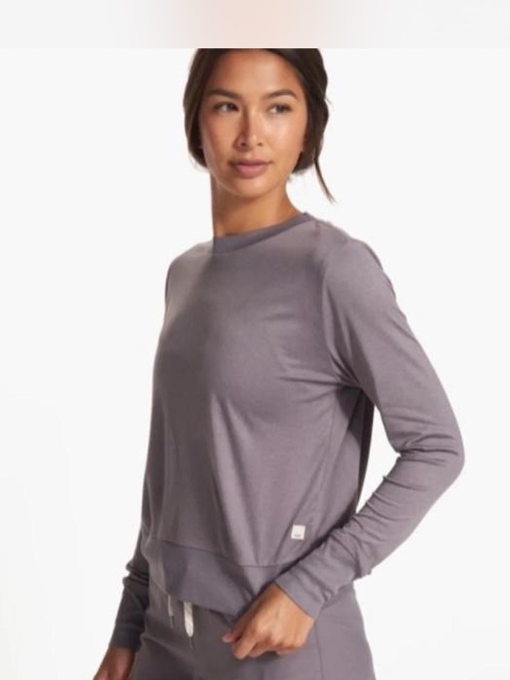 Vuori Daydream Crewneck Top in Dusty Lavender XL